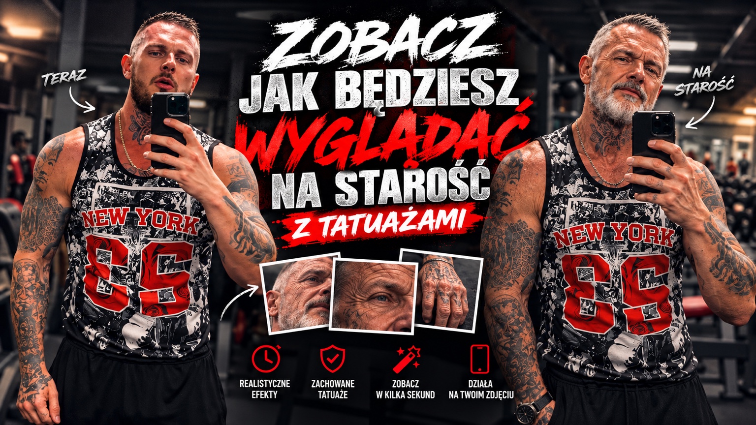 Zobacz, jak będziesz wyglądać na starość z tatuażami